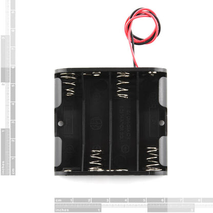 Battery Holder - 4xAA Square [PRT-00552] - (AD34400)