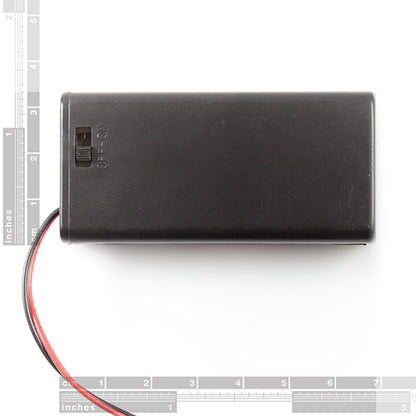 Battery Holder 2xAA with Cover and Switch [PRT-09547] - (AD15752)