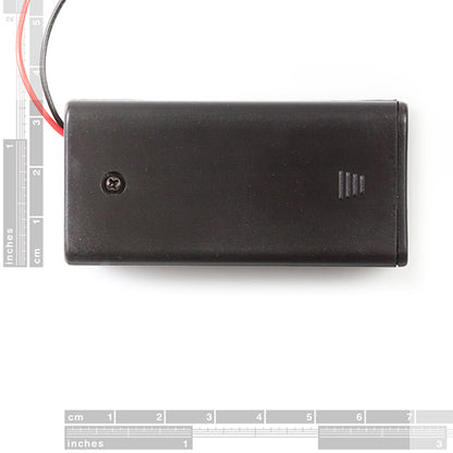 Battery Holder 2xAA with Cover and Switch [PRT-09547] - (AD15752)