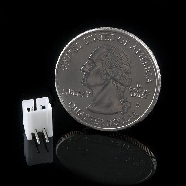 2-Pin JST Right Angle Connector Through Hole - (AD13455)