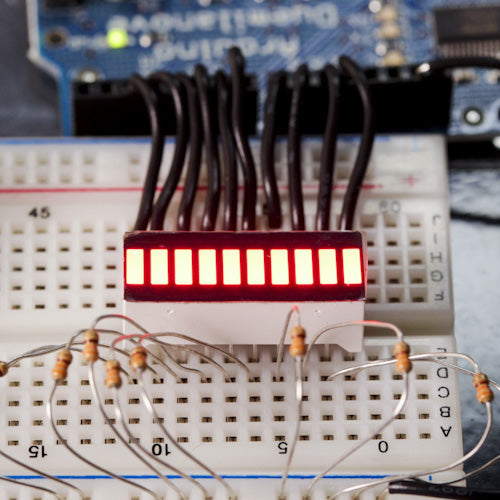 Red - 10 Segment LED Bar Graph - (AD8370)