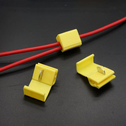 Fast Quick Splice Lock Connector Crimp Yellow AWG 12-10 [10 PCS] - (AD50504)