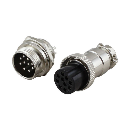 9-Pin Chassis Connector - Panel Mount (male and female) - (AD34672)