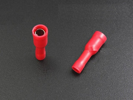 T-21 Female Bullet Terminal Red [18-22AWG] - (AD12406)