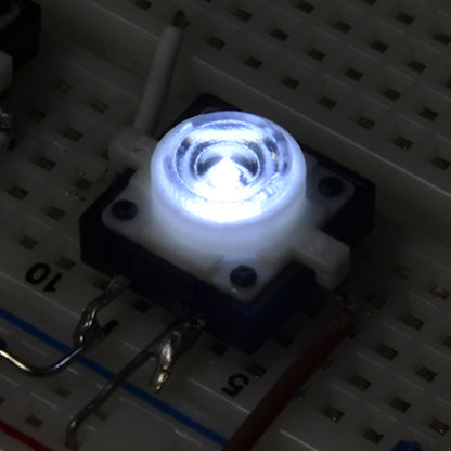 White - LED Tactile Button [COM-10439] - (AD36560)