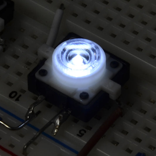 White - LED Tactile Button [COM-10439] - (AD36560)