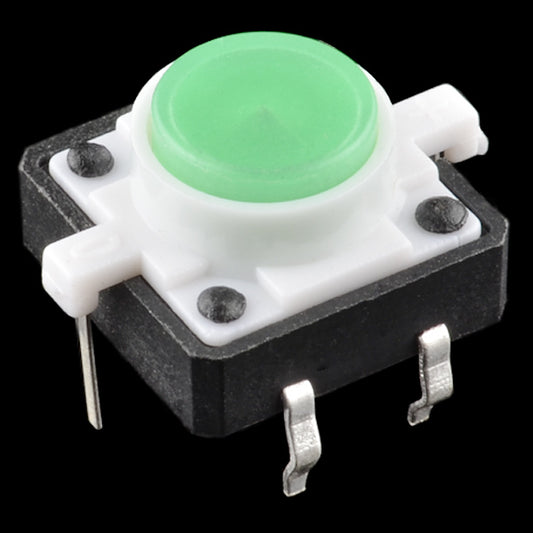 Green - LED Tactile Button [COM-10440] - (AD36543)