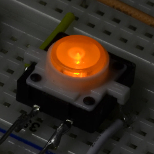 Orange - LED Tactile Button [COM-10441] - (AD36554)