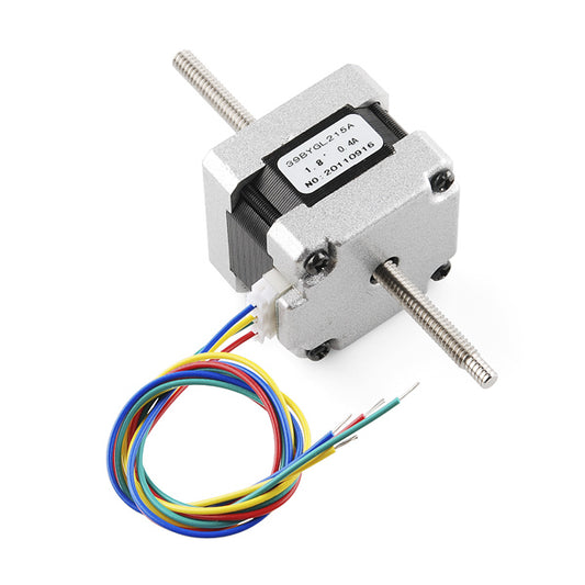 Stepper Motor - 29 oz.in (200 steps/rev, Threaded Shaft) [ROB-10848] - (AD29430)