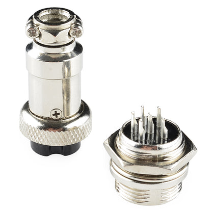 6-Pin Chassis Connector - Panel Mount (male and female) - (AD18213)