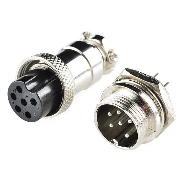 6-Pin Chassis Connector - Panel Mount (male and female) - (AD18213)