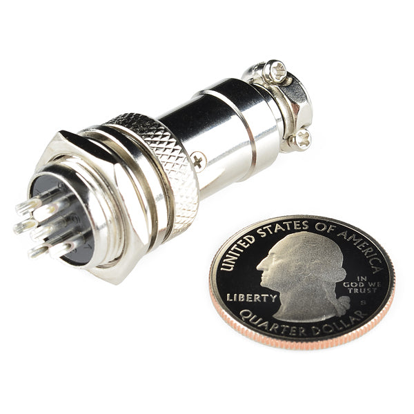 6-Pin Chassis Connector - Panel Mount (male and female) - (AD18213)
