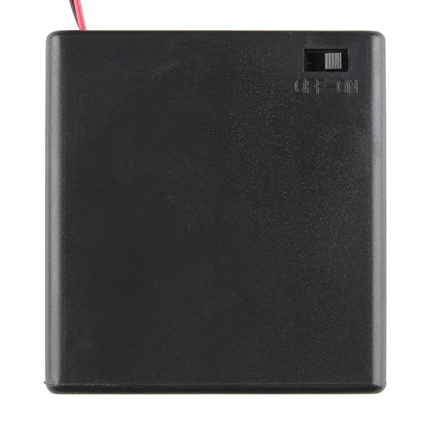 Battery Holder 4xAA with Cover and Switch - (AD34405)