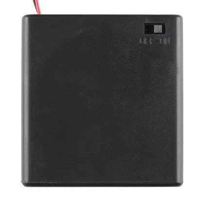 Battery Holder 4xAA with Cover and Switch - (AD34405)