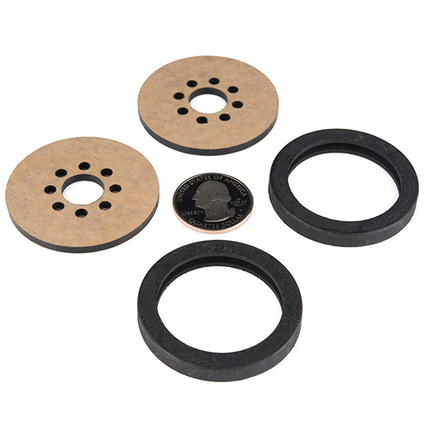 Precision Disc Wheel - 2" (Black, 2 Pack) [ROB-12537] - (AD31528)