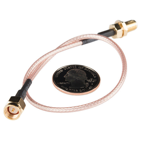 Interface Cable - SMA Female to SMA Male (25cm) [WRL-12861] - (AD50815)