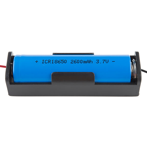 Battery Holder - 1x18650 (wire leads) [PRT-12899] - (AD25579)