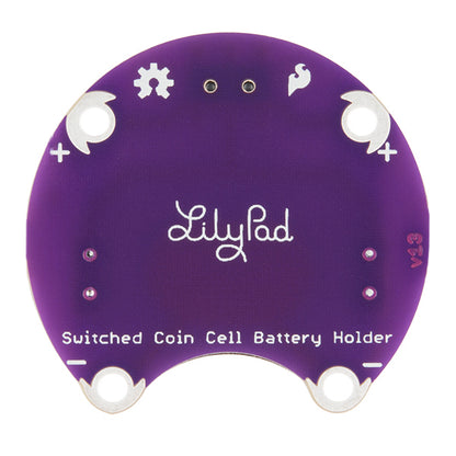 LilyPad Coin Cell Battery Holder - Switched - 20mm [DEV-13883] - (AD37087)