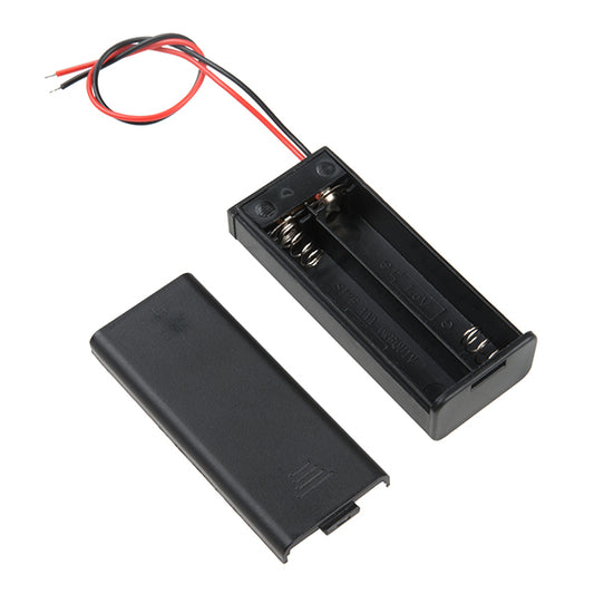 Battery Holder - 2xAAA with Cover and Switch - (AD79392)
