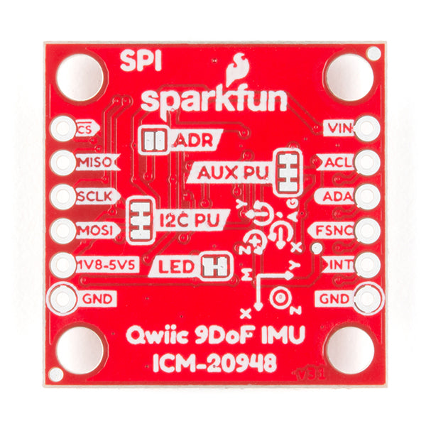 ICM-20948 (Qwiic) - SparkFun 9DoF IMU Breakout [SEN-15335] - (AD60862)