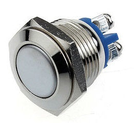 16mm Stainless Steel Metal Push Button Switch - (AD16467)