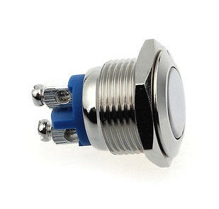 16mm Stainless Steel Metal Push Button Switch - (AD16467)