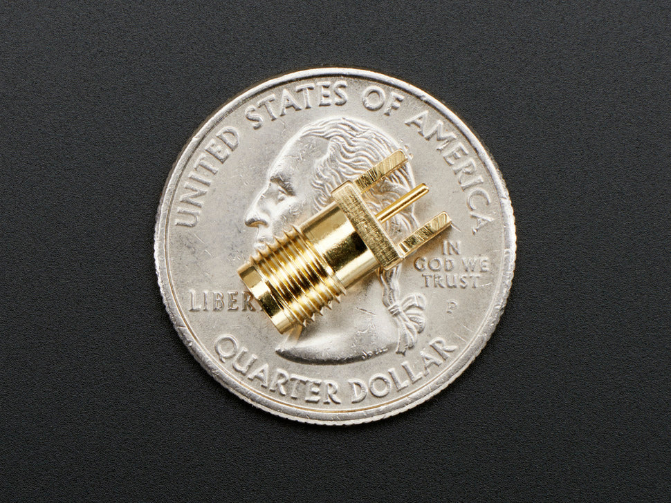 Edge-Launch SMA Connector for 1.6mm / 0.062" Thick PCBs - (AD18287)