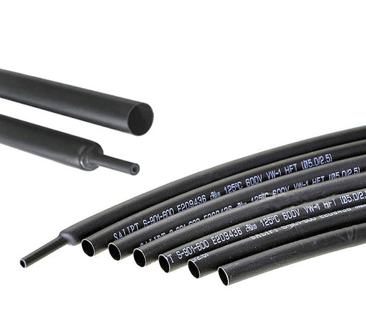 1.6mm Heat Shrink Black Wire Cable (1 Meter) - (AD27411)