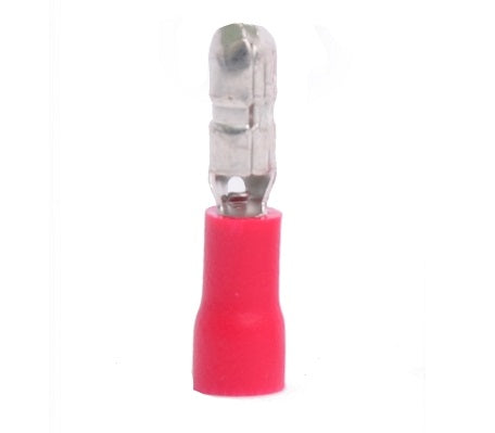 T-1 Male Bullet Terminal Red [18-22AWG] - (AD12410)