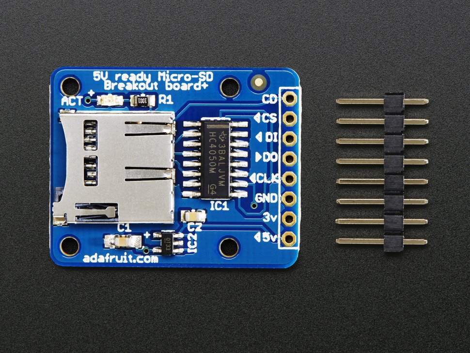 MicroSD Card Breakout Board+ [PID:254] - (AD16460)