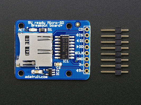 MicroSD Card Breakout Board+ [PID:254] - (AD16460)