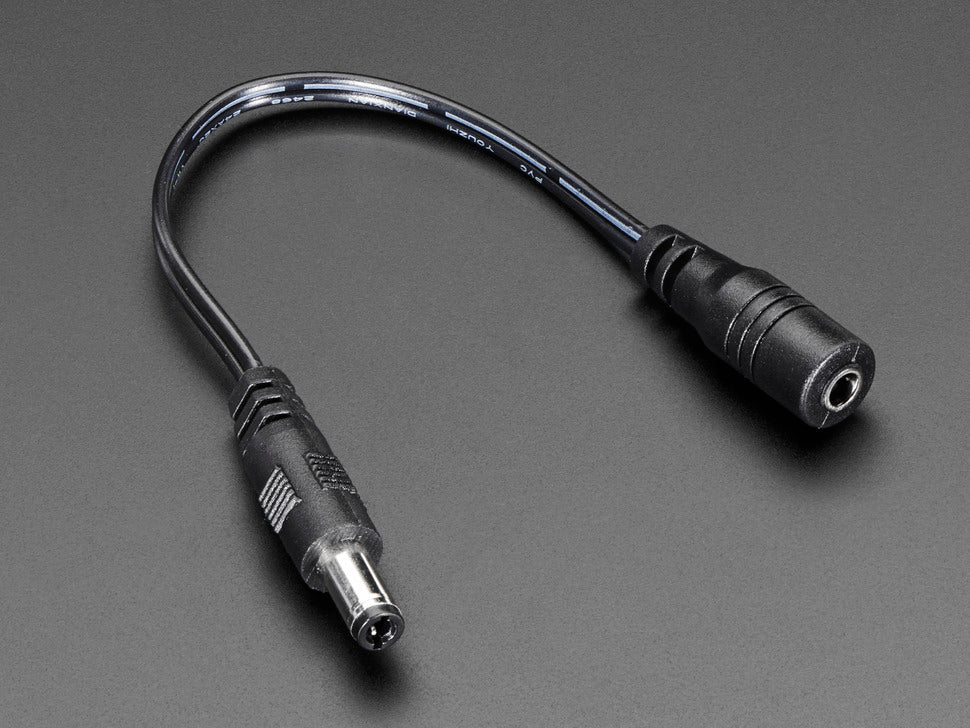 3.5 / 1.3mm or 3.8 / 1.1mm to 5.5 / 2.1mm DC Jack Adapter Cable [PID:2788] - (AD34131)