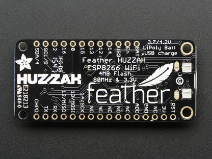 Feather HUZZAH with ESP8266 WiFi [PID:2821] - (AD13631)