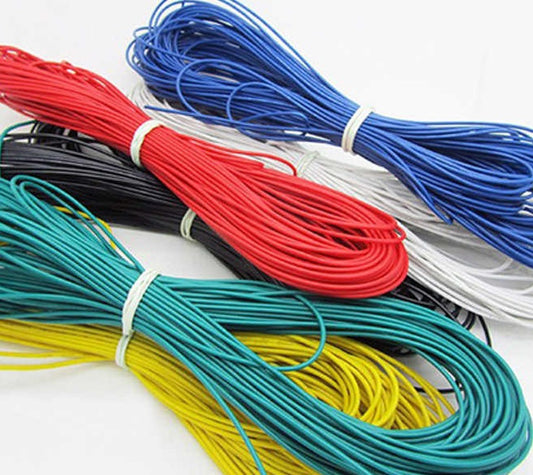28AWG Blanco Cable Automotriz [10 Metros] - (AD59094)
