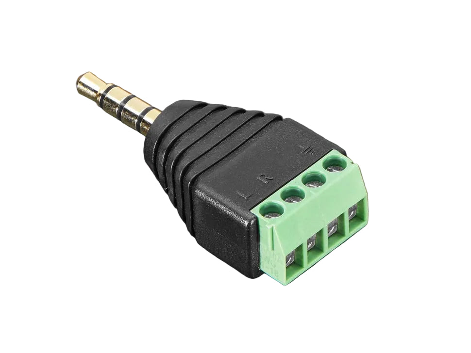 4-Pin Green Audio Adapter 3.5mm Male - (AD50893)