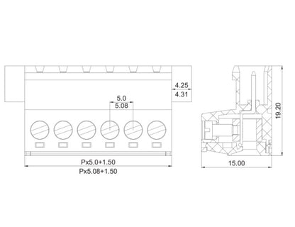 6-Pin 2EDG Terminal Block Connector Kit - (AD49835)