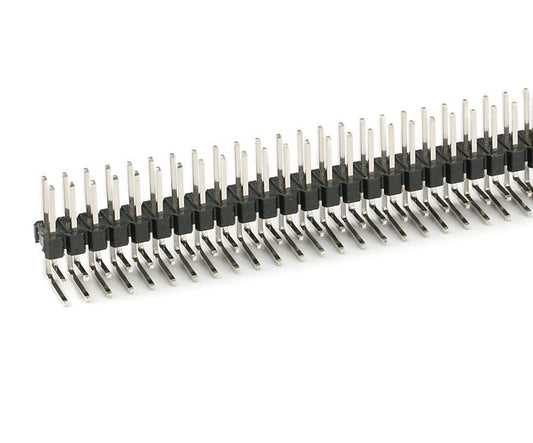 2x40 Pin 2.54mm Right Angle Double Row Pin Header - (AD22475)