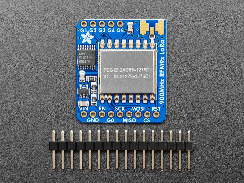 Adafruit RFM95W LoRa Radio Transceiver Breakout - 868 or 915 MHz - RadioFruit [PID:3072] - (AD80522)
