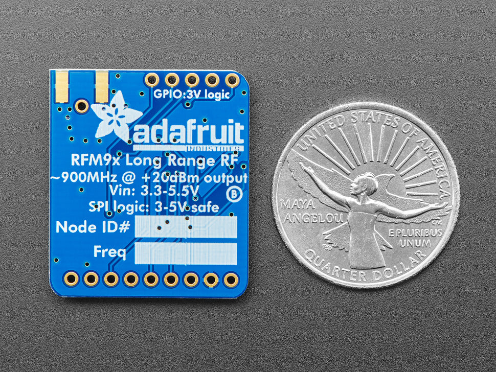 Adafruit RFM95W LoRa Radio Transceiver Breakout - 868 or 915 MHz - RadioFruit [PID:3072] - (AD80522)