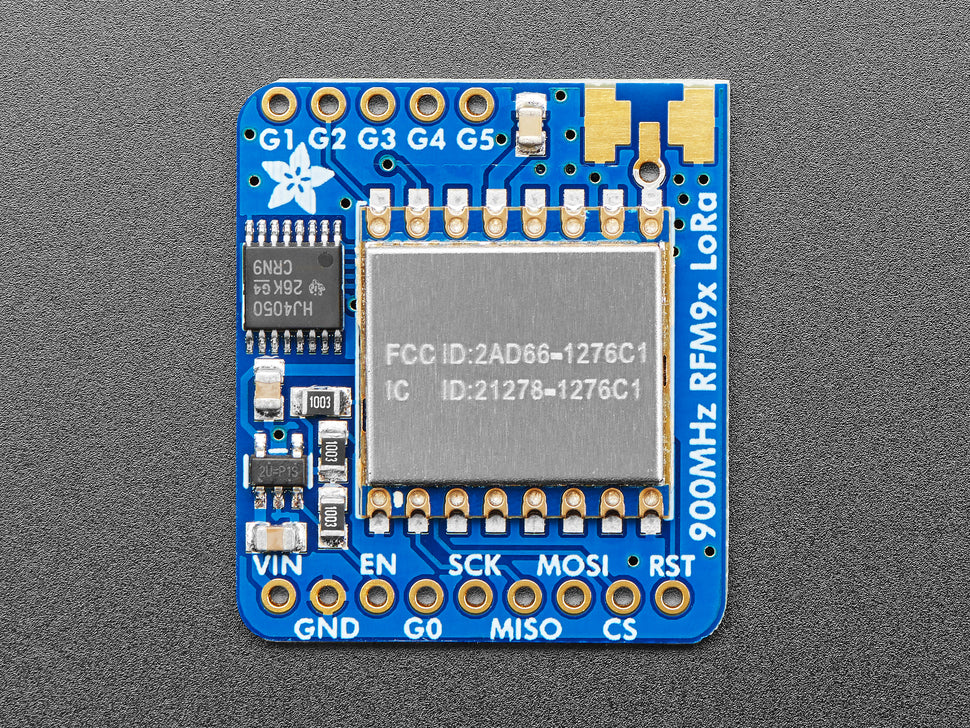 Adafruit RFM95W LoRa Radio Transceiver Breakout - 868 or 915 MHz - RadioFruit [PID:3072] - (AD80522)