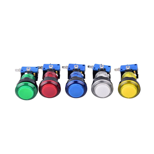 32mm Yellow Arcade Button LED Light 12V - (AD68389)