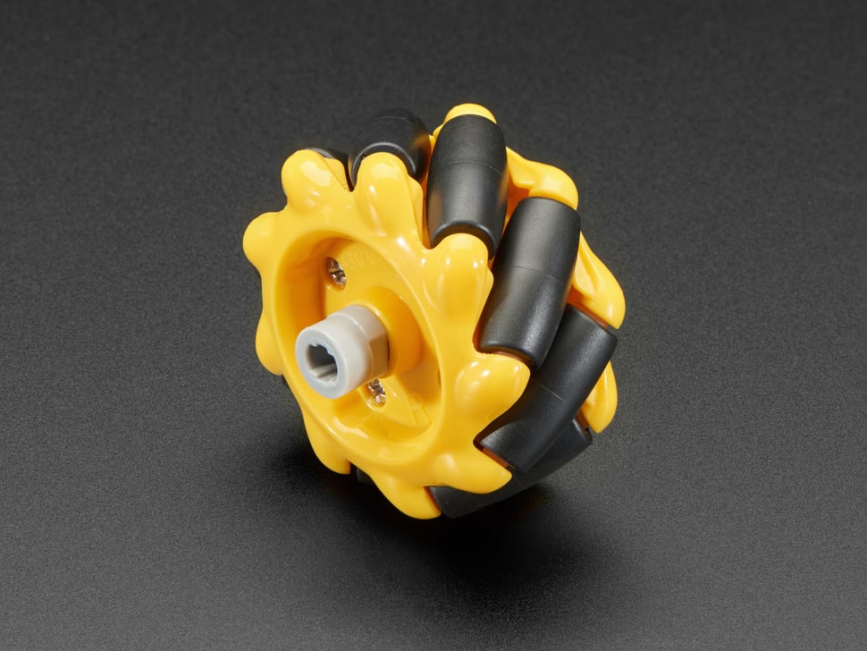 Left Mecanum Wheel 48mm Diameter TT Motor - (AD79426)
