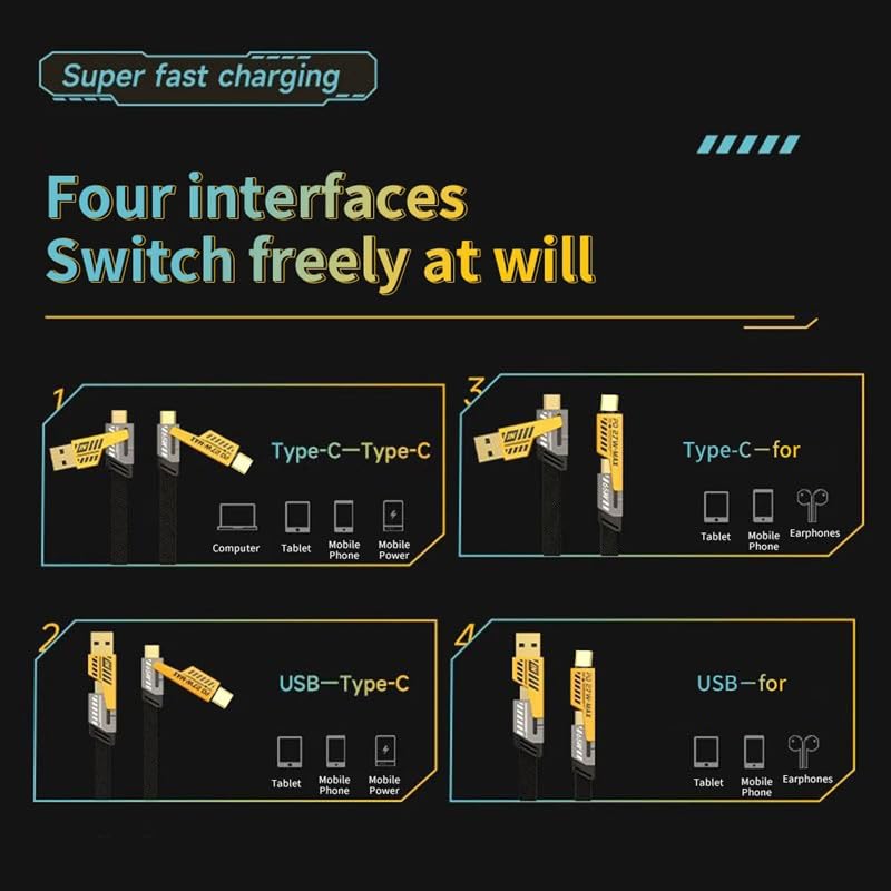 WIR-F2N2 USB Charging & Data Cable 4-in-1 (AD92984)