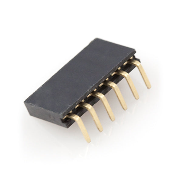 5 Pin 2.54mm Single Row Right Angle Female Header - (AD7994)