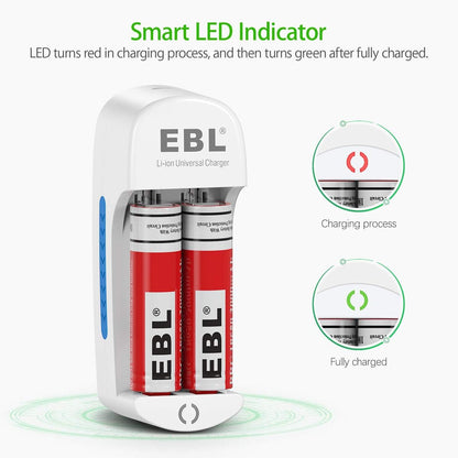 EBL USB Universal Battery Charger for 3.7V Li-ion - (AD23872)
