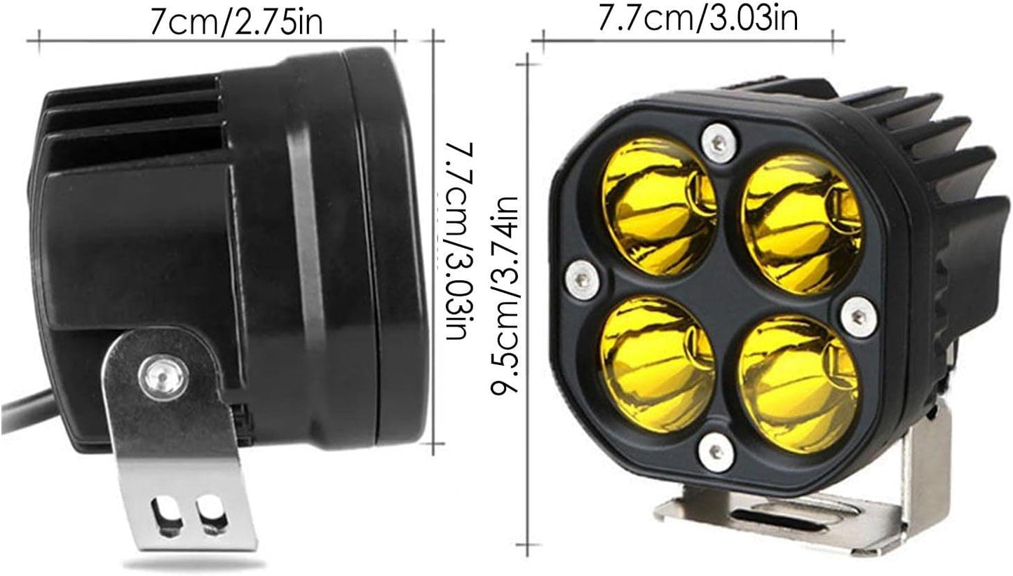 20W Cubic LED Light Bar with Amber Fog Light - (AD85401)