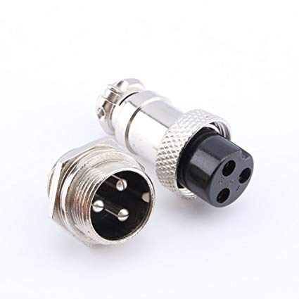 3-Pin Chassis Connector - Panel Mount (male and female) - (AD48261)