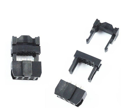 2x3 Female Ribbon Crimp Connector - 6 Pin - (AD1485)
