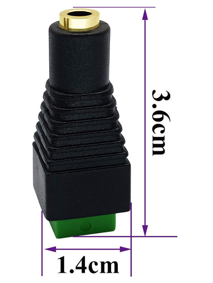 2-Pin Green Audio Adapter 3.5mm Female - (AD50889)