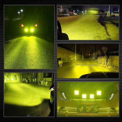 20W Cubic LED Light Bar with Amber Fog Light - (AD85401)